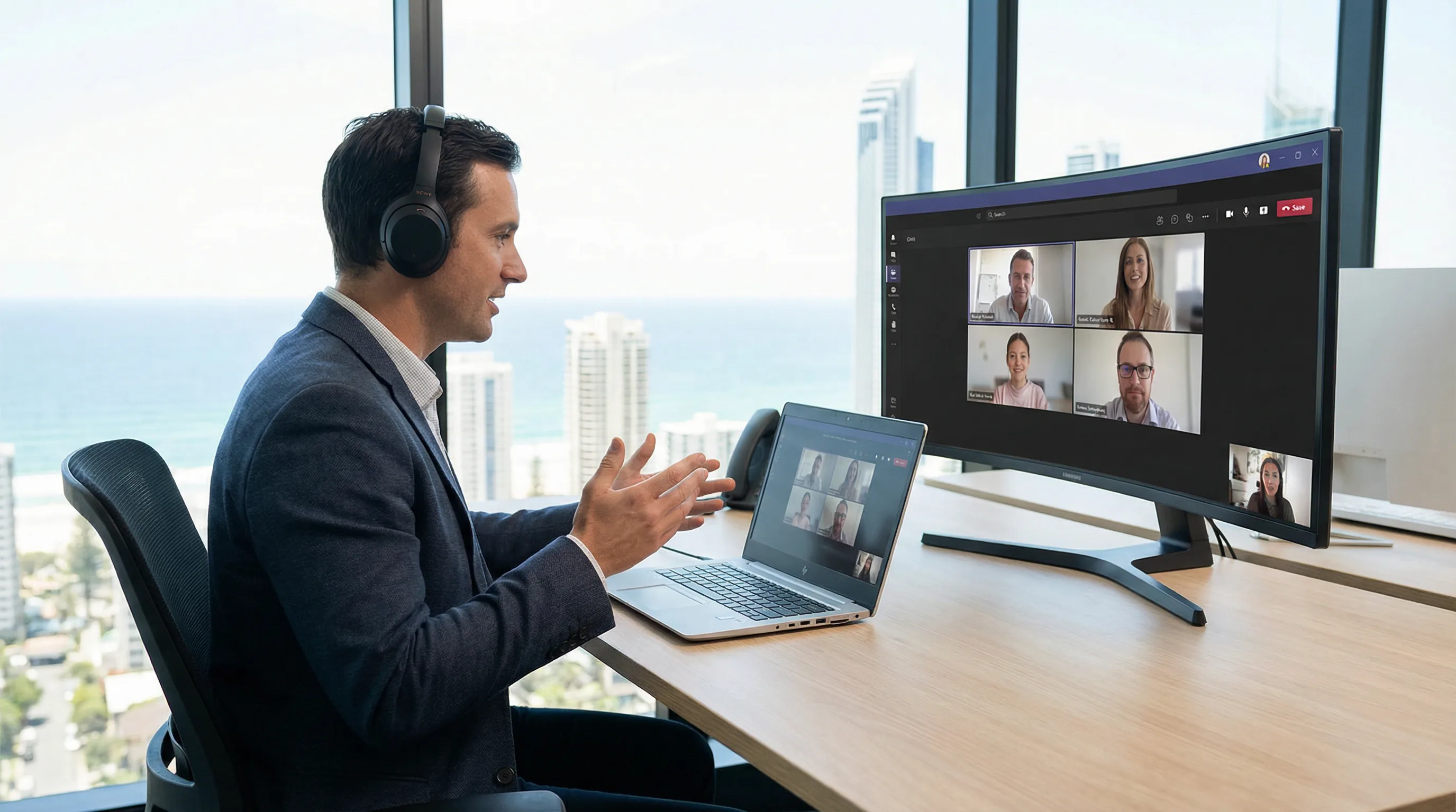 Microsoft Teams VoIP phone system Gold Coast — business calling via Teams direct routing