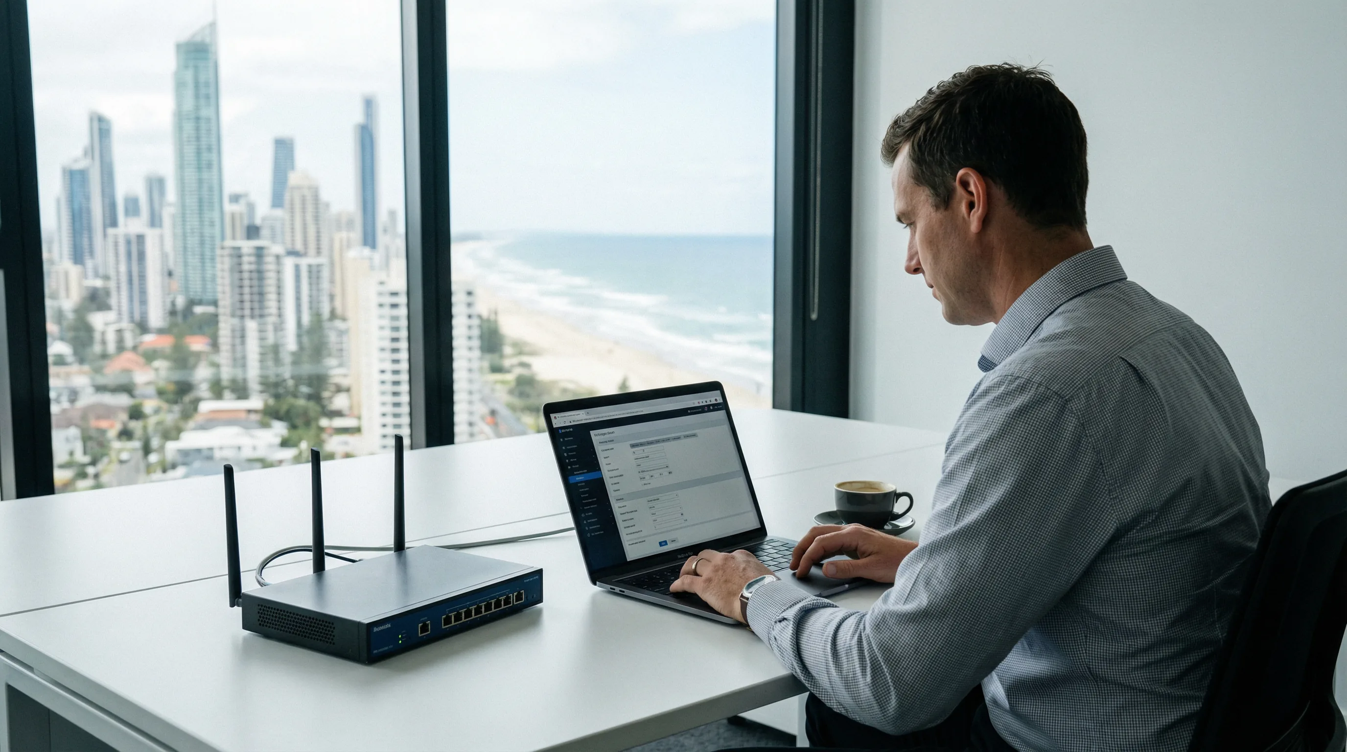 NBN internet support router replacement Gold Coast — business-grade router configuration